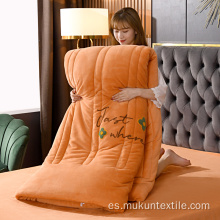 Juego de cama de edredón de playmat acolchado personalizado de lujo